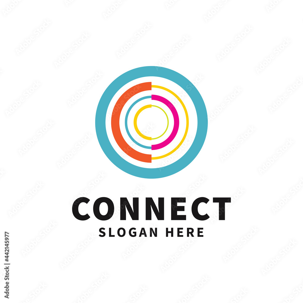 connection logo template design vector icon illustration connection logo template design vector icon illustration