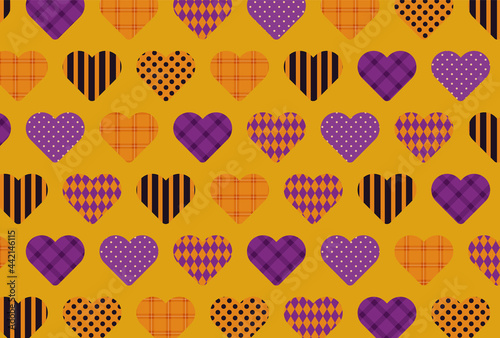 vector background with hearts for banners, cards, flyers, social media wallpapers, etc.