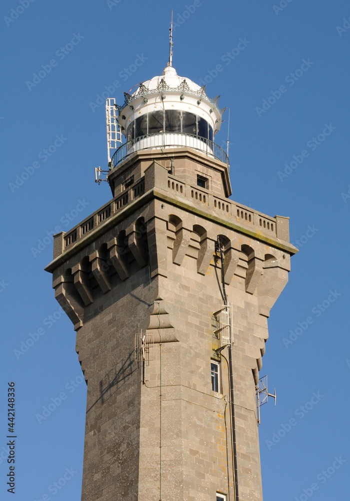 Fototapeta premium Le phare d'Eckmühl à Penmarc'h en pays Bigouden Finistère Cornouaille Bretagne France