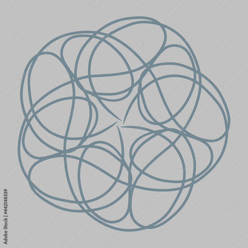 Vector geometrical illustration. Surface pattern design with geometrical round shapes, circles, spirals, stars. Abstract flat background Vector geometrical illustration. Surface pattern design with geometrical round shapes, circles, spirals, stars. Abstract flat background