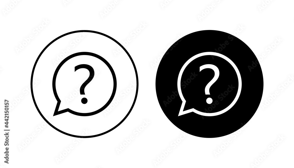 Question icon set. question mark icon vector. Question icon set. question mark icon vector.