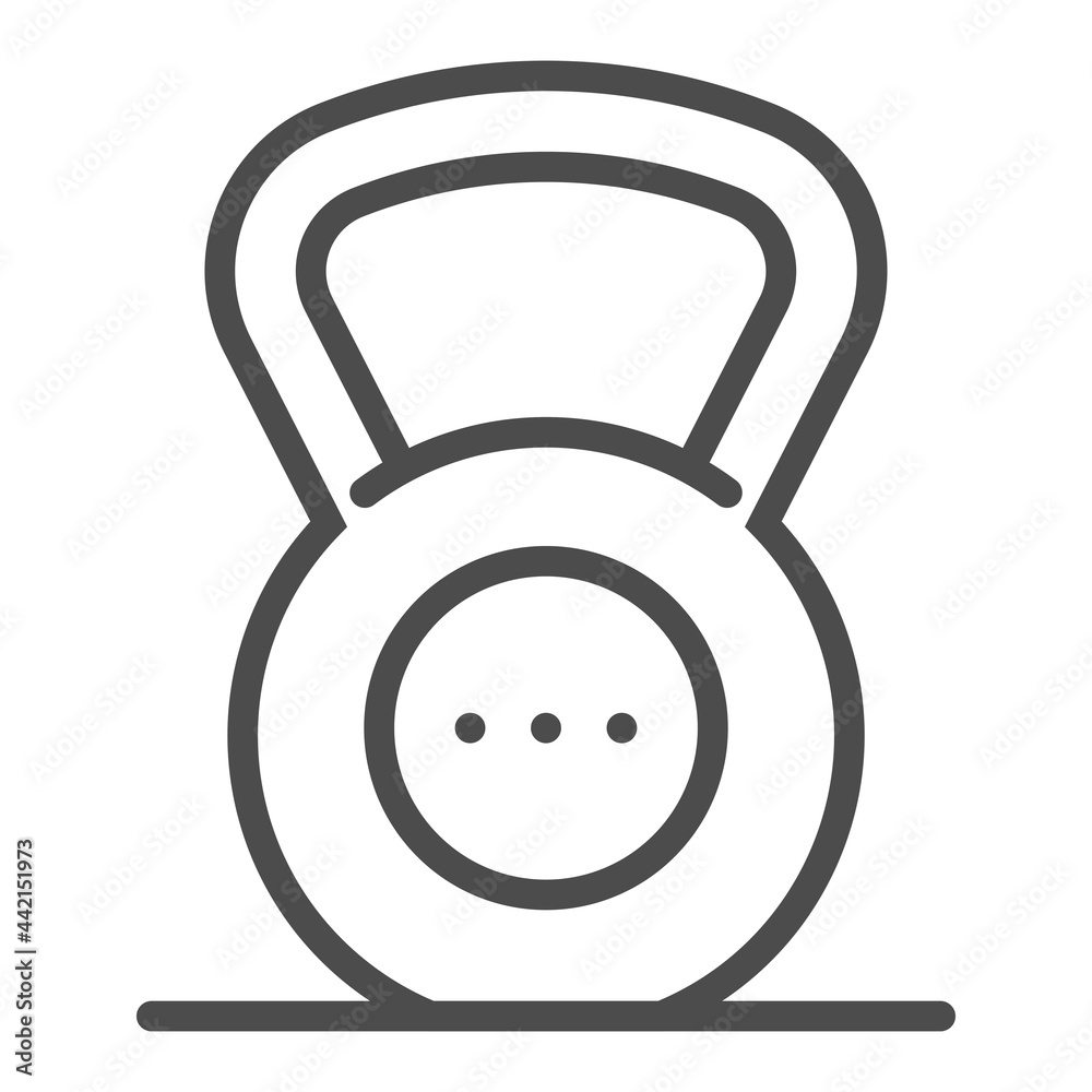 Crossfit, square line vector icon. Crossfit, square line vector icon.