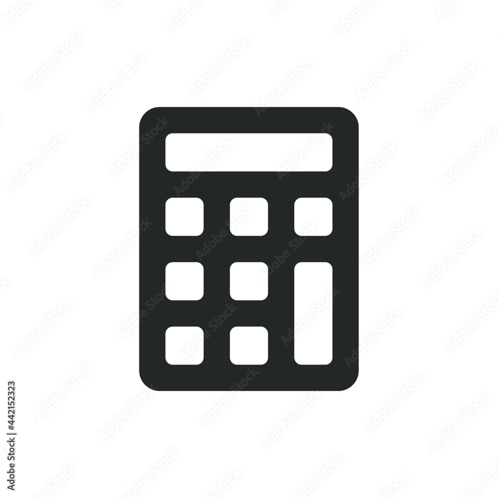 Calculator icon. Mathematic symbol. Economy and finance sign. Web interface and application button logo. Vector illustration image. Calculator icon. Mathematic symbol. Economy and finance sign. Web interface and application button logo. Vector illustration image.
