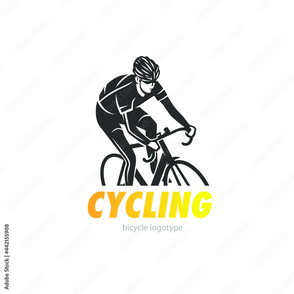 Cycling logotype. Vector illustrations.