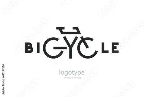 Bicycle. Bike logo.