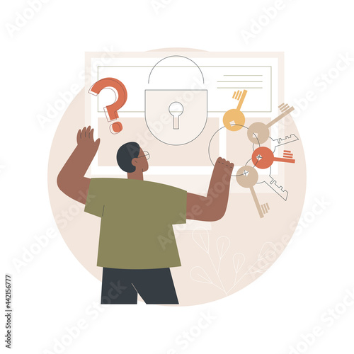 Decision making abstract concept vector illustration. Problem solving skill, leadership, decision-making framework, tree analysis, rational approach, business management abstract metaphor.