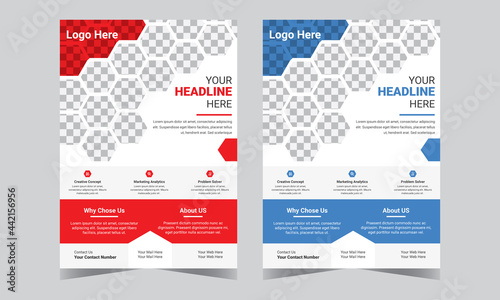 Elegant flyer template design