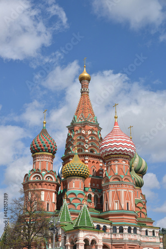 View of the Moscow St Basil's Cathedral.