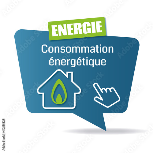 Logo consommation énergétique.