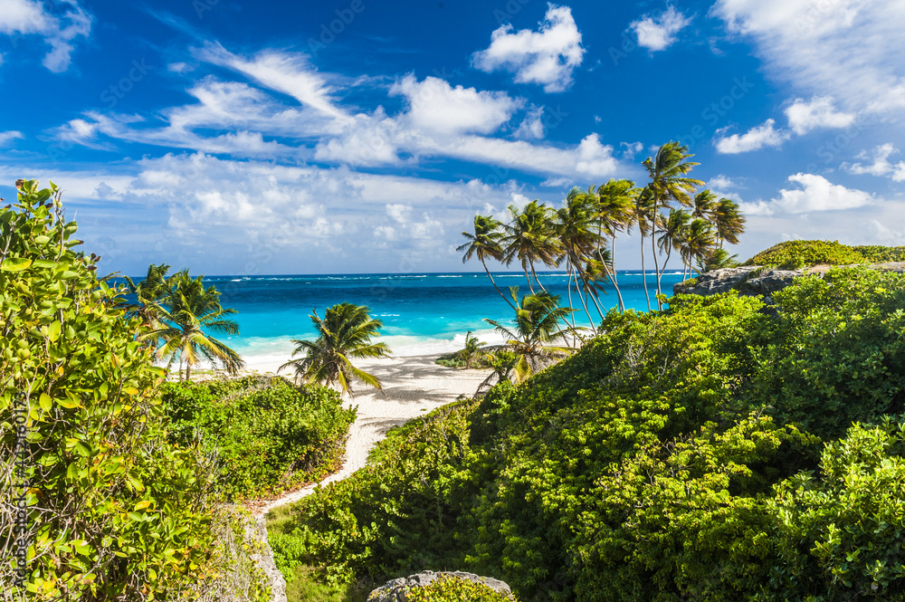 Bottom Bay beach in Barbados Bottom Bay beach in Barbados