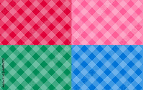 colorful tablecloth on the white background