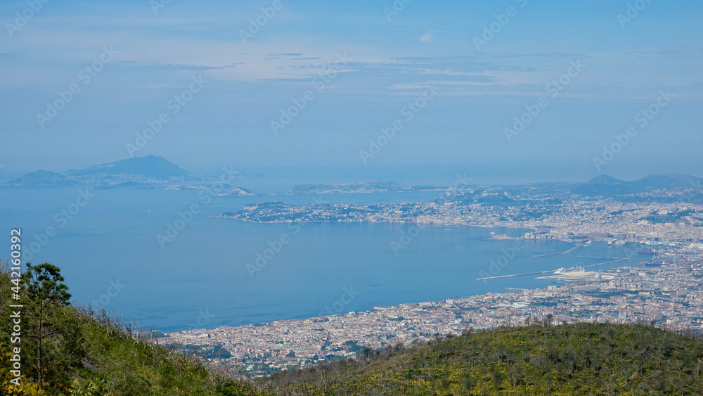 Golf von Neapel, Ausblick, Fernsicht, Küstenlandschaft Golf von Neapel, Ausblick, Fernsicht, Küstenlandschaft