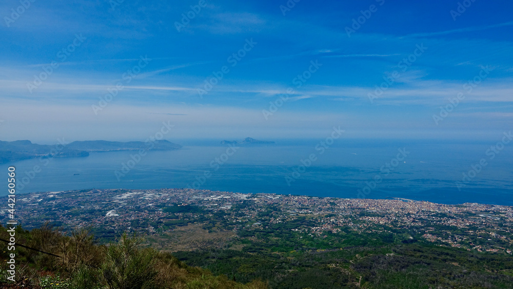 Golf von Neapel, Ausblick, Fernsicht, Küstenlandschaft
