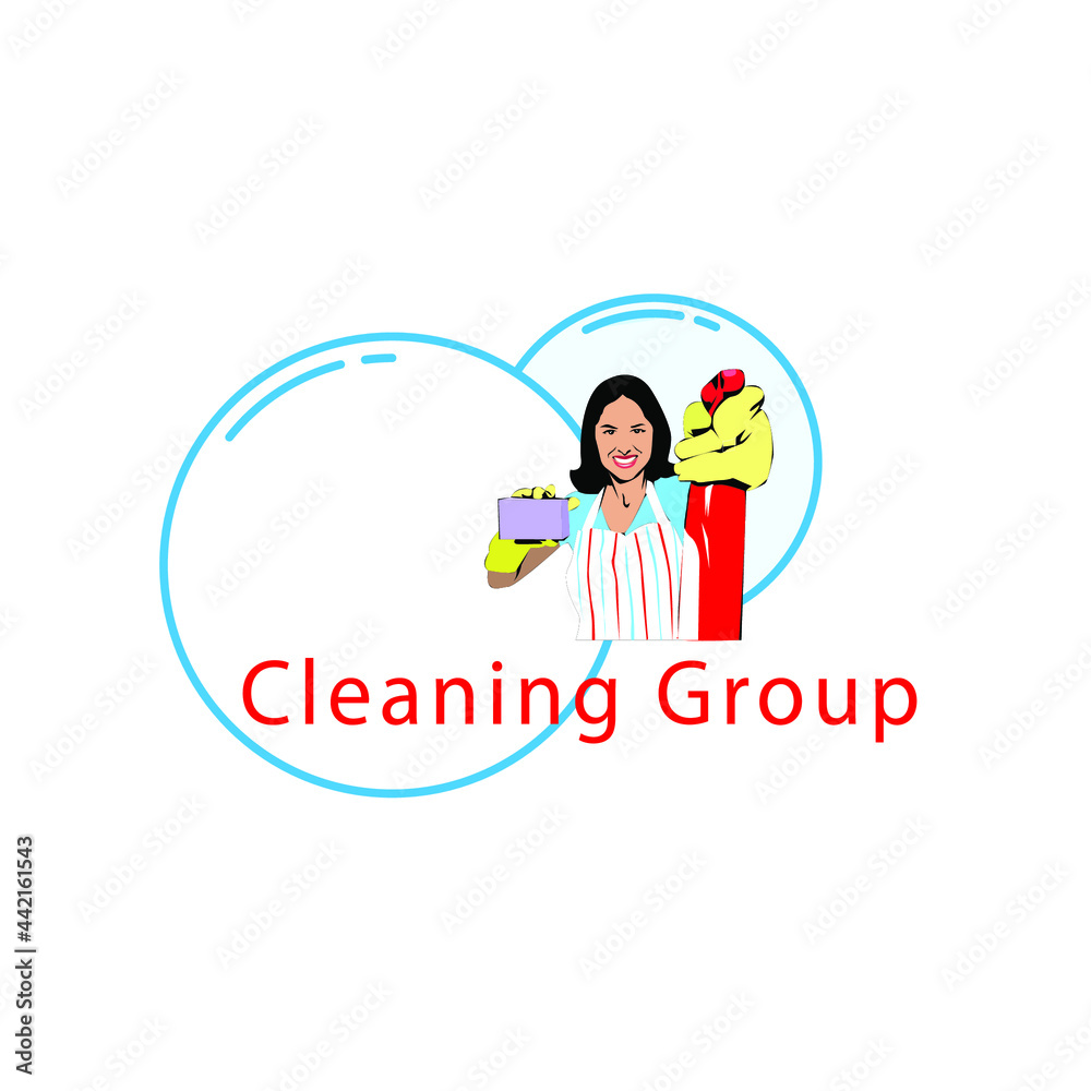 Illustration Vector Graphic of Cleaning Lady Design