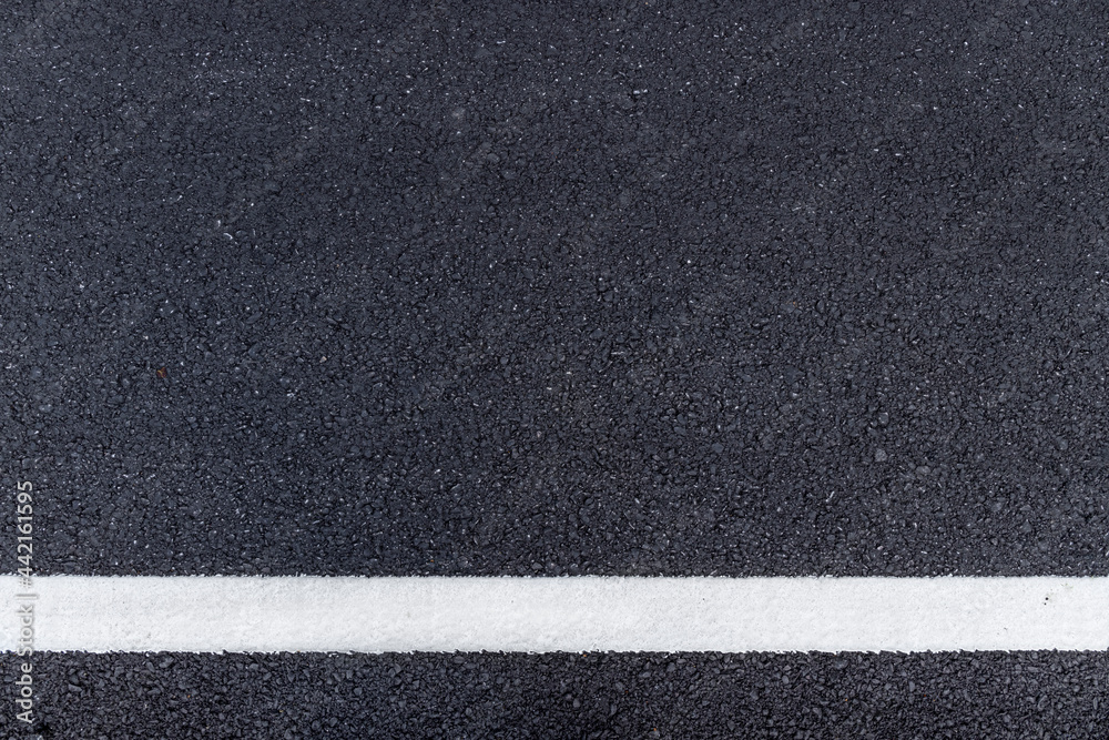 Fototapeta premium asphalt road texture and background. flat lay. top view