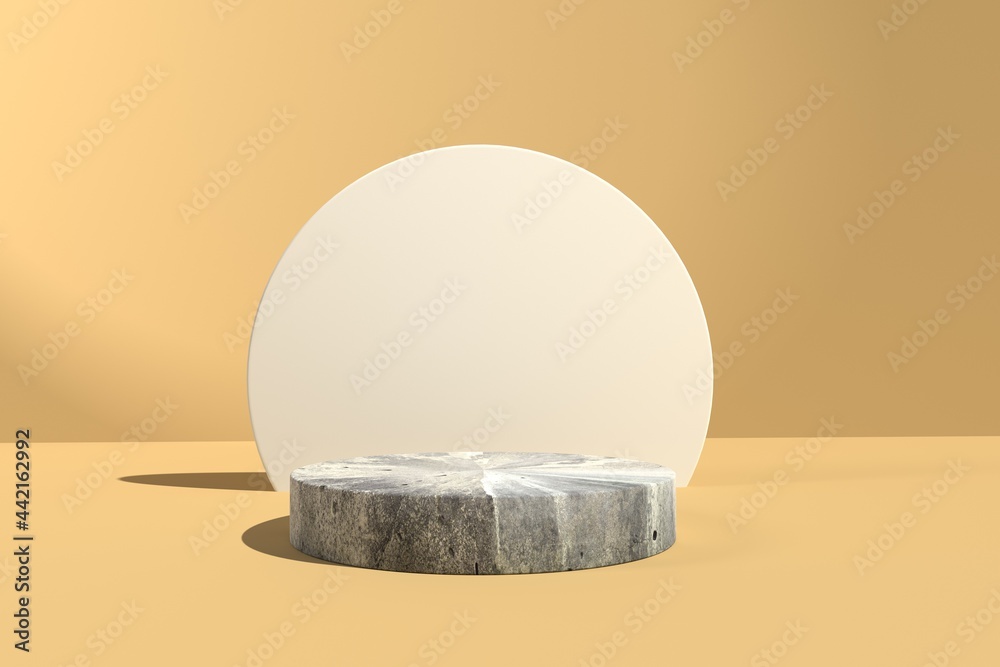 Abstract 3D render of a podium - obrazy, fototapety, plakaty 