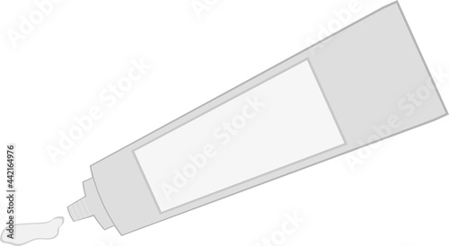 Vector illustration of a container of ointment with cream