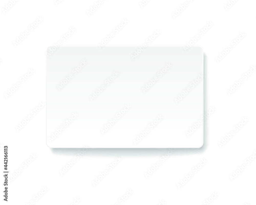 White Business card blank isolated on a white background White Business card blank isolated on a white background