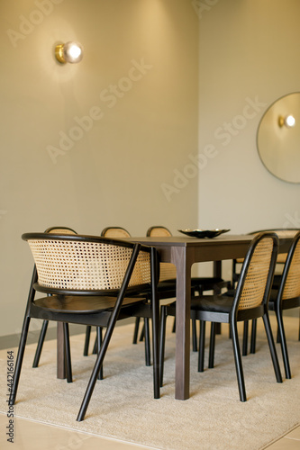 a rattan dinning chair design