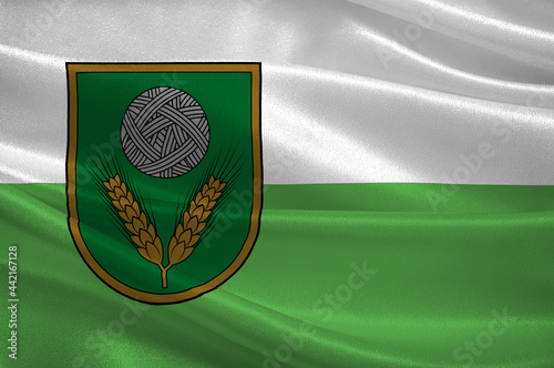 Flag of Rezekne Municipality in Latgale of Latvia photo