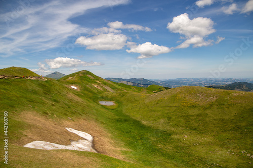 passo croce arcana lake scaffaiolo regional park of frignano photo