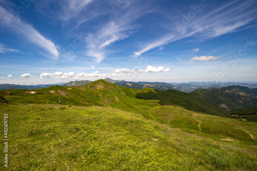 passo croce arcana lake scaffaiolo regional park of frignano photo