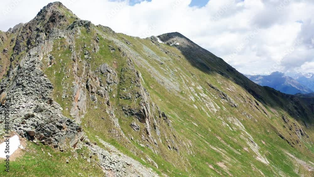 Aerial 4K - Valtellina mountains in Italy, aerial view Aerial 4K - Valtellina mountains in Italy, aerial view