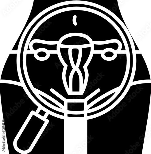 Examination Icon. Medical Check up concept icon style 