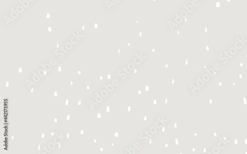 Randomly placed polka dots, hand drawn spots seamless vector pattern. Scattered big and small circles, points in various sizes. Background. Decorative black and white design tiles.