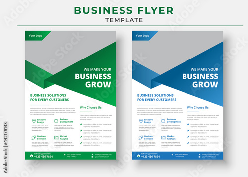 Business flyer design template