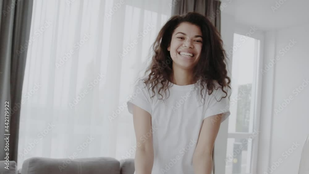 happy young black woman looking at camera and smiling, lifestyle concept happy young black woman looking at camera and smiling, lifestyle concept