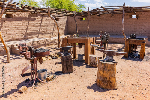 Photography Sunny view of the Old Las Vegas Mormon Fort State Historic Park