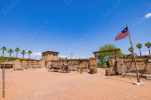 Photography Sunny view of the Old Las Vegas Mormon Fort State Historic Park