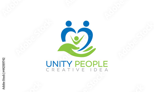Friendship, unity people care logo, Creative people logo, Teamwork, Connectivity logo template