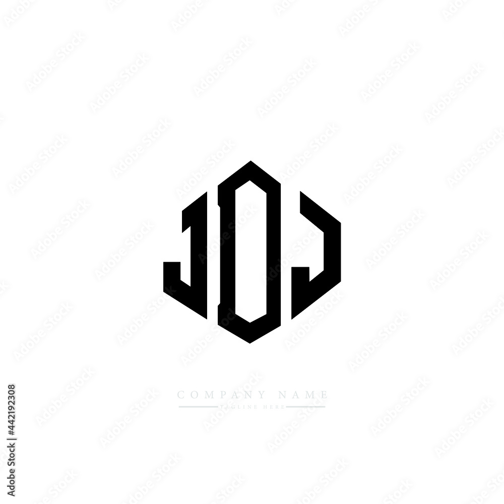 JDJ letter logo design with polygon shape. JDJ polygon logo monogram. JDJ cube logo design. JDJ hexagon vector logo template white and black colors. JDJ monogram, JDJ business and real estate logo. 