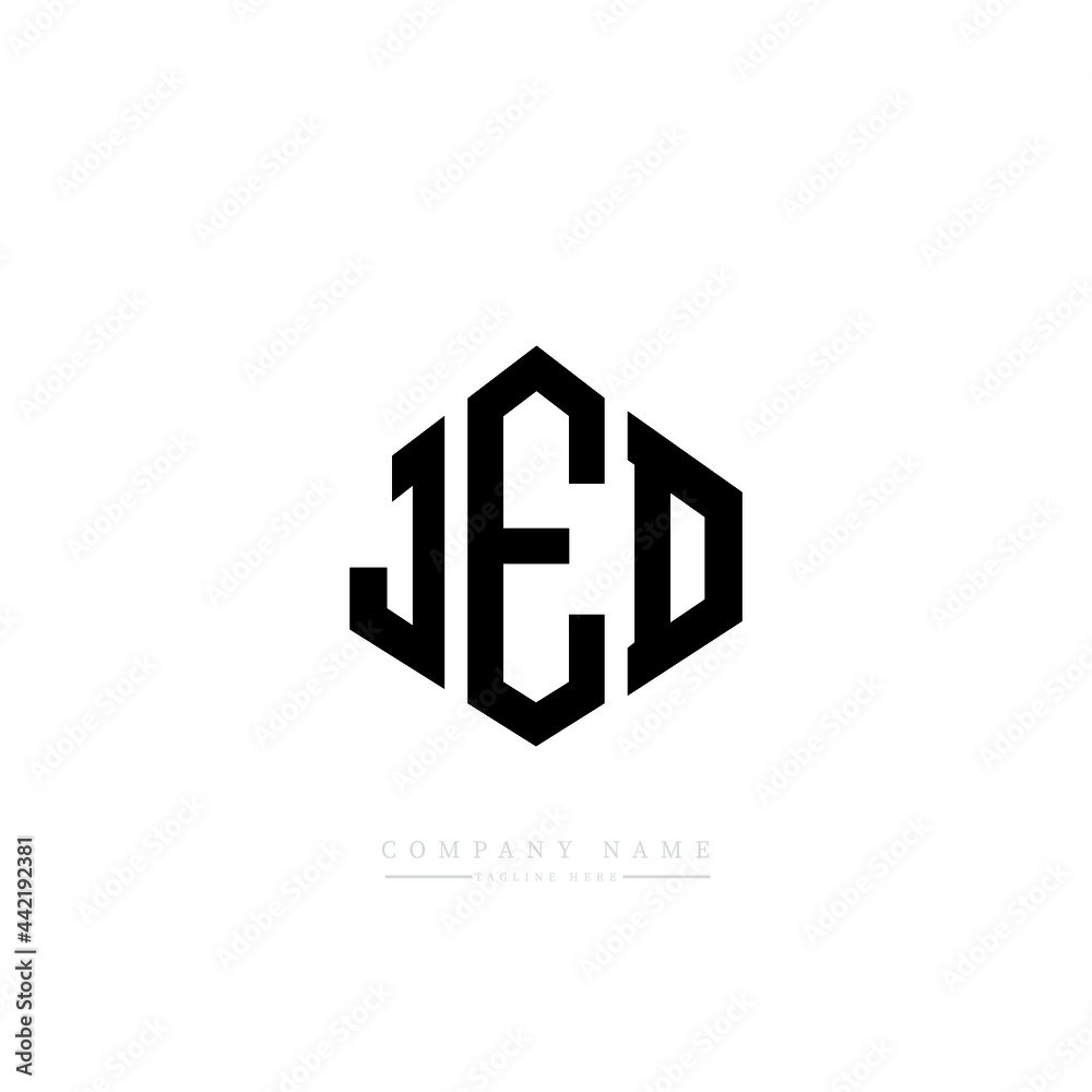 JED letter logo design with polygon shape. JED polygon logo monogram. JED cube logo design. JED hexagon vector logo template white and black colors. JED monogram, JED business and real estate logo. JED letter logo design with polygon shape. JED polygon logo monogram. JED cube logo design. JED hexagon vector logo template white and black colors. JED monogram, JED business and real estate logo.