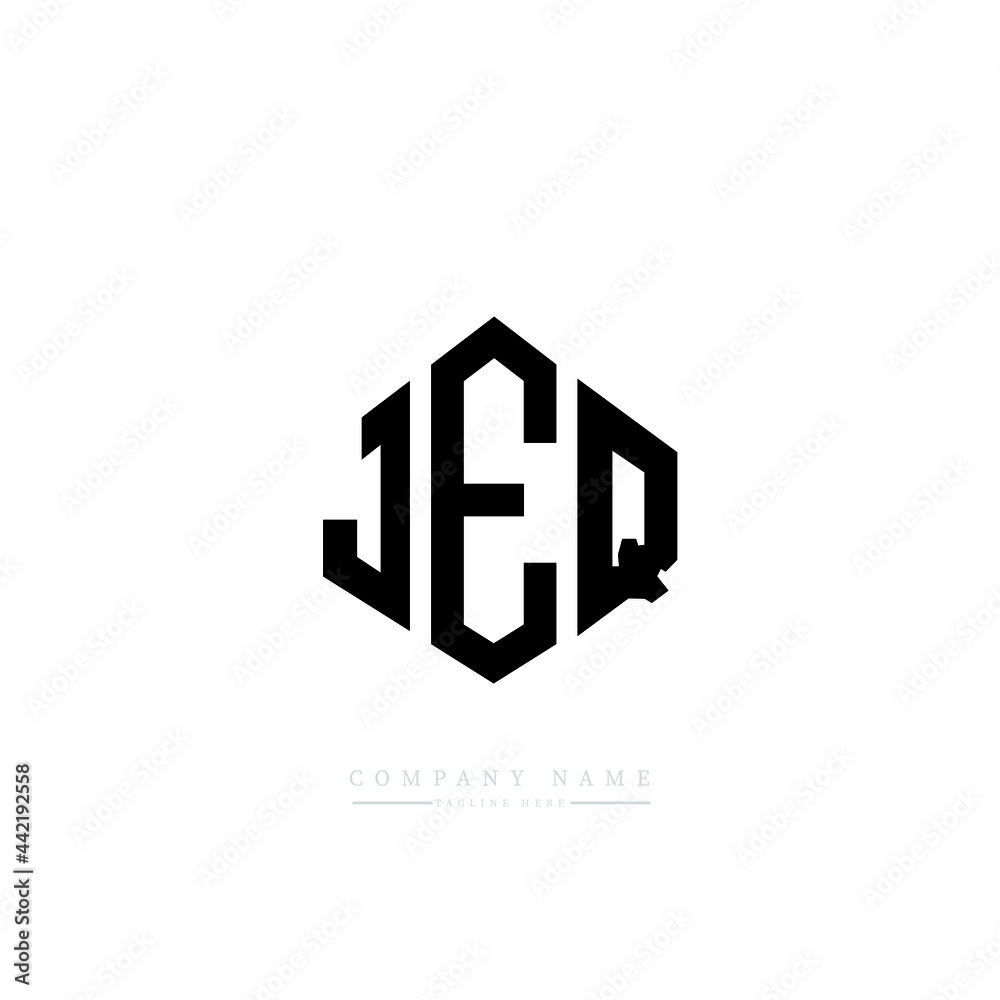 JEQ letter logo design with polygon shape. JEQ polygon logo monogram. JEQ cube logo design. JEQ hexagon vector logo template white and black colors. JEQ monogram, JEQ business and real estate logo. JEQ letter logo design with polygon shape. JEQ polygon logo monogram. JEQ cube logo design. JEQ hexagon vector logo template white and black colors. JEQ monogram, JEQ business and real estate logo.