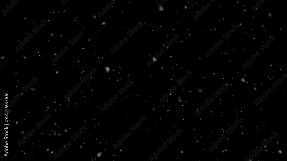 Animation of multiple white specks moving on black background Animation of multiple white specks moving on black background