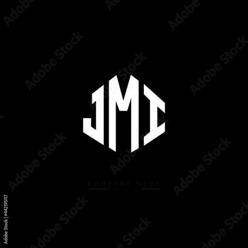 JMI letter logo design with polygon shape. JMI polygon logo monogram. JMI cube logo design. JMI hexagon vector logo template white and black colors. JMI monogram, JMI business and real estate logo.  © mamun25g