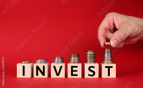 Wooden cubes with the inscription 