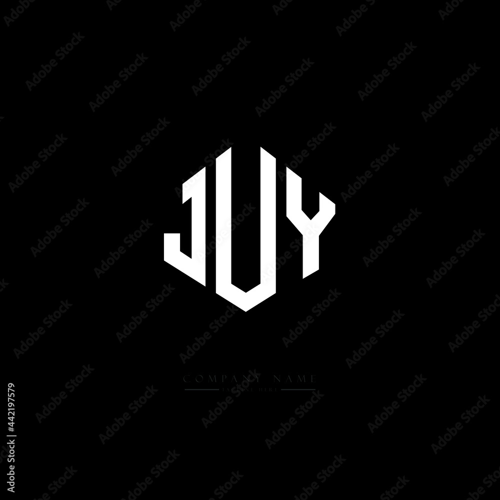 JUY letter logo design with polygon shape. JUY polygon logo monogram. JUY cube logo design. JUY hexagon vector logo template white and black colors. JUY monogram, JUY business and real estate logo. JUY letter logo design with polygon shape. JUY polygon logo monogram. JUY cube logo design. JUY hexagon vector logo template white and black colors. JUY monogram, JUY business and real estate logo.