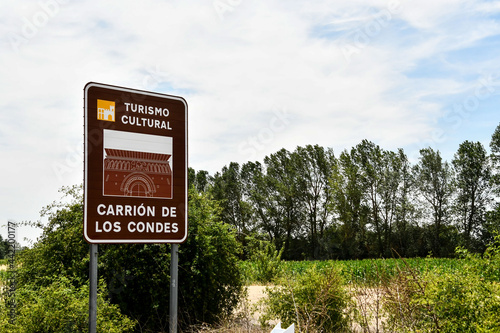 Detail view of Carrion de los condes, palencia spanish city in leon spain. photo