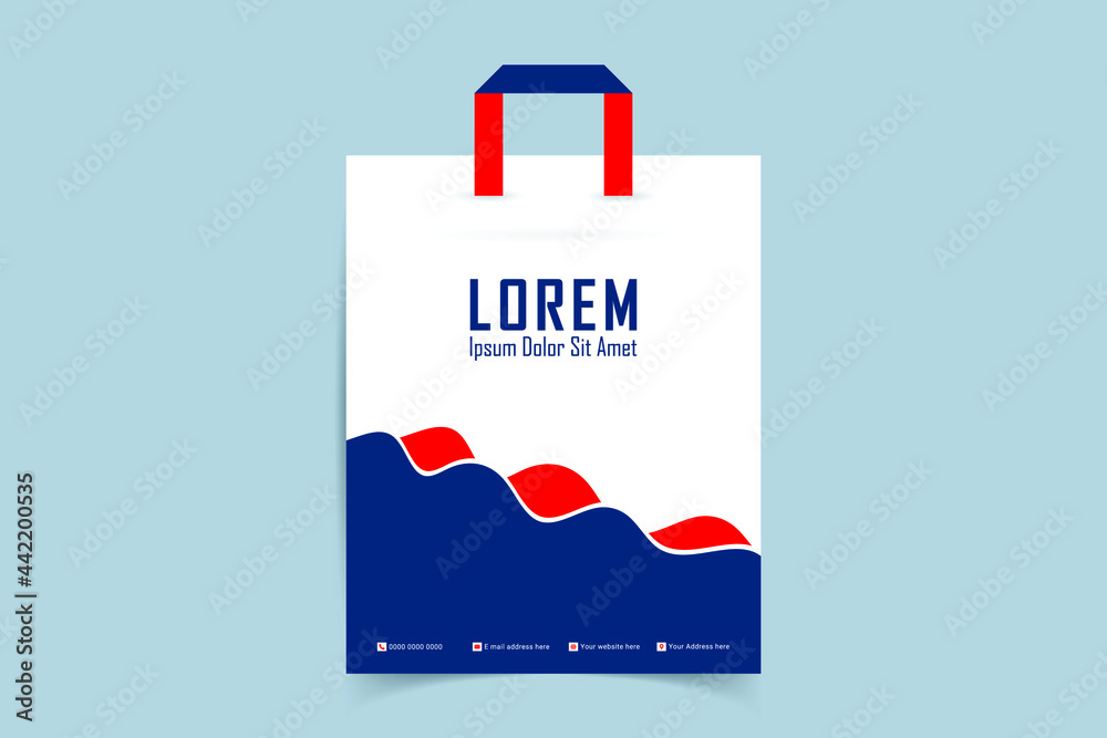Custom shopping bag design. Company Shopping Bags Design. Realistic shopping bag design for mockup. Vector illustrations Custom shopping bag design. Company Shopping Bags Design. Realistic shopping bag design for mockup. Vector illustrations