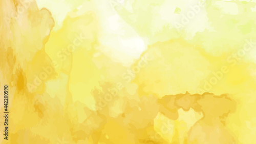 Watercolor background vectors.Background watercolor texture.Yellow watercolor background.Yellow abstract watercolor background with a liquid splatter. Watercolor pattern graphics background.