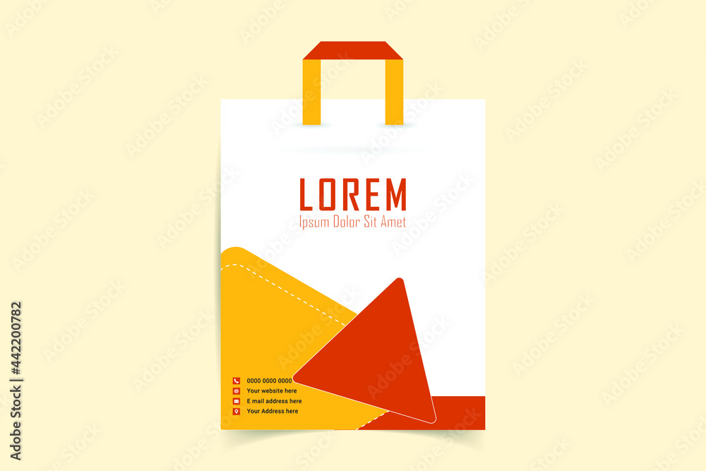 Custom shopping bag design. Company Shopping Bags Design. Realistic shopping bag design for mockup. Vector illustrations Custom shopping bag design. Company Shopping Bags Design. Realistic shopping bag design for mockup. Vector illustrations