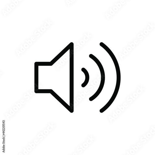 Volume icon vector isolated on white background. PNG and EPS vector.