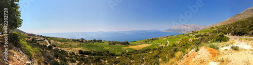 Panorama over the countryside of Croatia