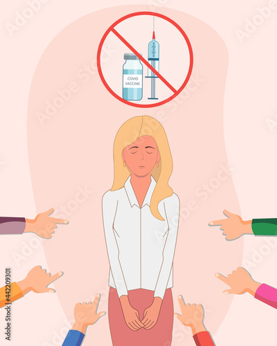 no covid vaccine, bullying vaccination