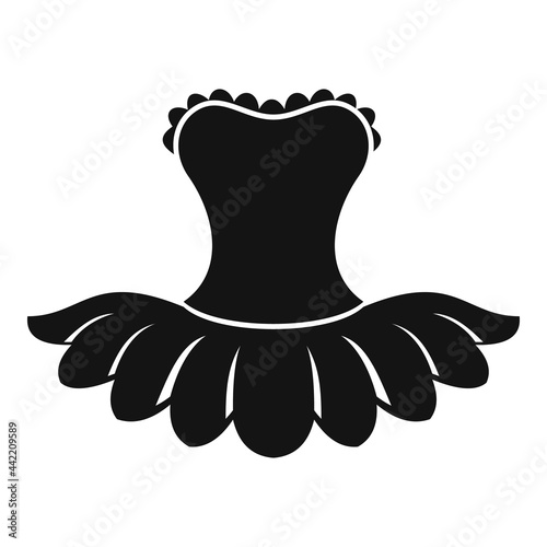 Ballet dress icon simple vector. Ballerina dancer dress