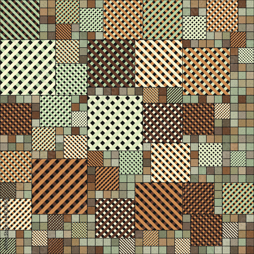Abstract Geometric Pattern generative computational art illustration